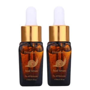 2pcs Dimollaure Snail Face Serum Hyaluronic Acid Moisturizers Whitening Friming Fade Freckle Anti-Aging Essence Skin Care