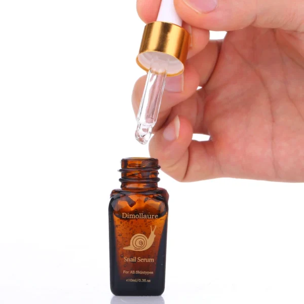 2pcs Dimollaure Snail Face Serum Hyaluronic Acid Moisturizers Whitening Friming Fade Freckle Anti-Aging Essence Skin Care - Image 4