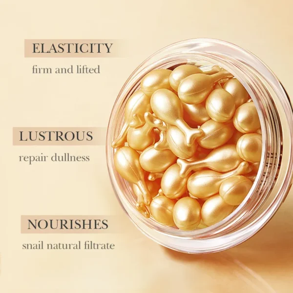 30pcs Snail Collagen Facial Serum Anti Wrinkle Face Cream Lotion Rejuvenating Firming Lifting Whitening Moisturizing Skin Care - Image 2