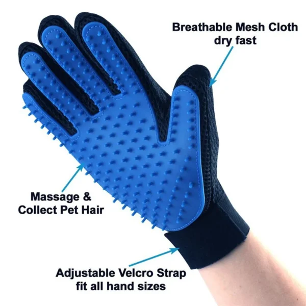 Fashion Rubber Pet Bath Brush Dog Toys Environmental Protection Silicone Glove for Pet Massage for Dogs and Cats Pet Accessories - Image 2