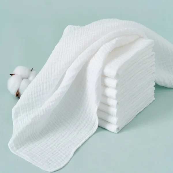 8pcs/lot 100% Organic Cotton Baby Diapers Soft Gauze Newborn Changing Nappy Double Layers Washable Reusable Baby Diaper Towel