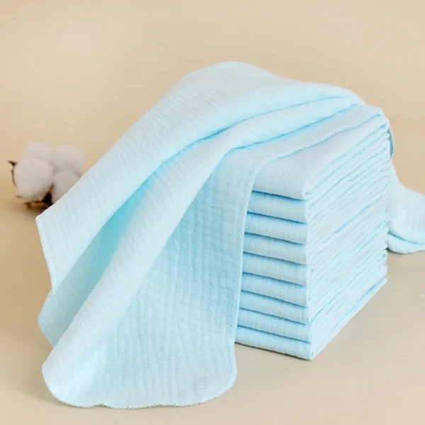 8pcs/lot 100% Organic Cotton Baby Diapers Soft Gauze Newborn Changing Nappy Double Layers Washable Reusable Baby Diaper Towel - Image 3