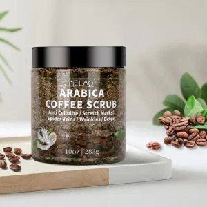 MELAO Coffee Body Scrub Moisturizing Exfoliating Remove Dead Skin Whitening Organic Natural 283g