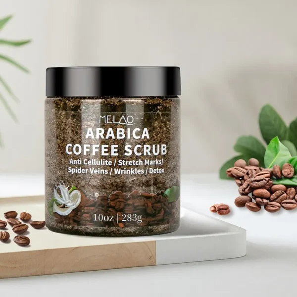 MELAO Coffee Body Scrub Moisturizing Exfoliating Remove Dead Skin Whitening Organic Natural 283g