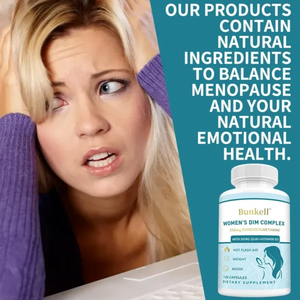 DIM Supplement - with Broccoli, Organic Alfalfa, Vitamin D and Kale. Menopause, Night Sweats, Mood, PCOS, Weight Management - Image 3